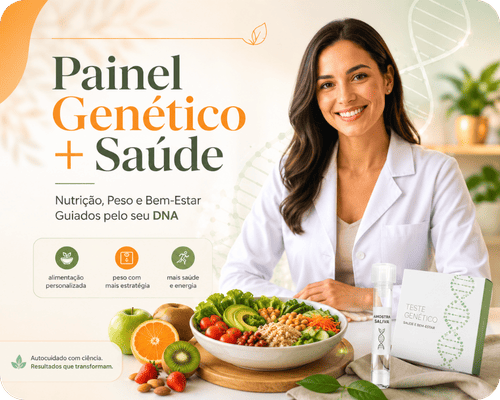 Painel Genético + Saúde – Nutrição, Peso e Bem-Estar Guiados pelo seu DNA